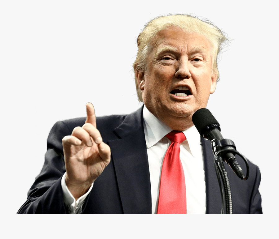 Donald Trump Waving Finger, Transparent Clipart