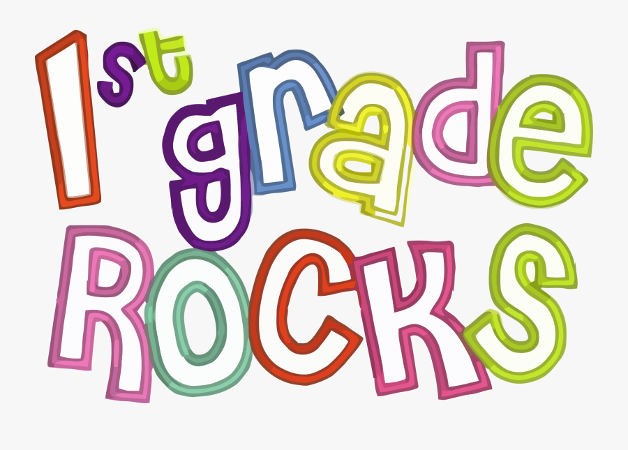 1st Grade Rocks Clipart Png - Love First Grade, Transparent Clipart