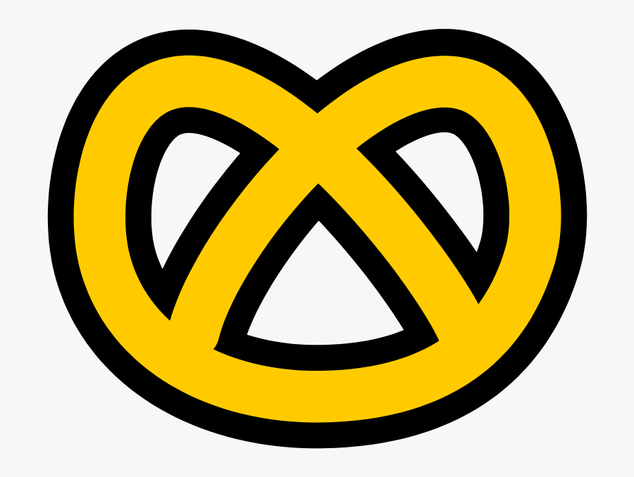 Pretzel Icon - Yellow Pretzel, Transparent Clipart