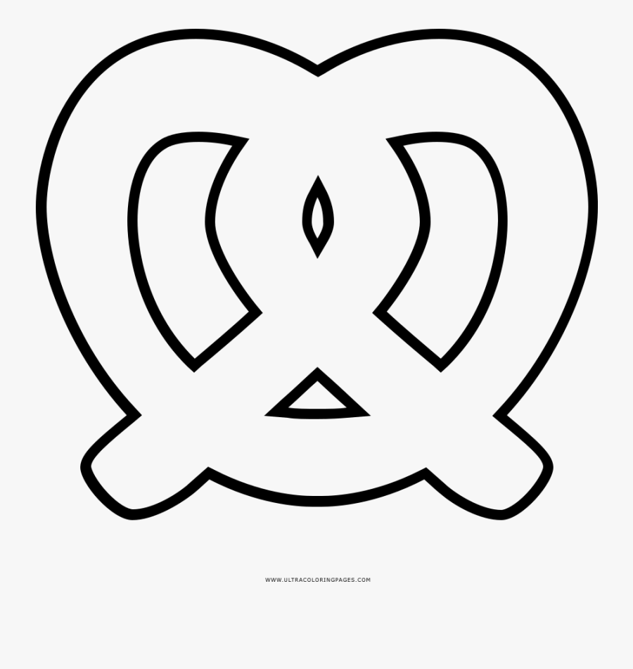Coloring Pages Fototo Me Images Of - Pretzel Clipart Black And White, Transparent Clipart