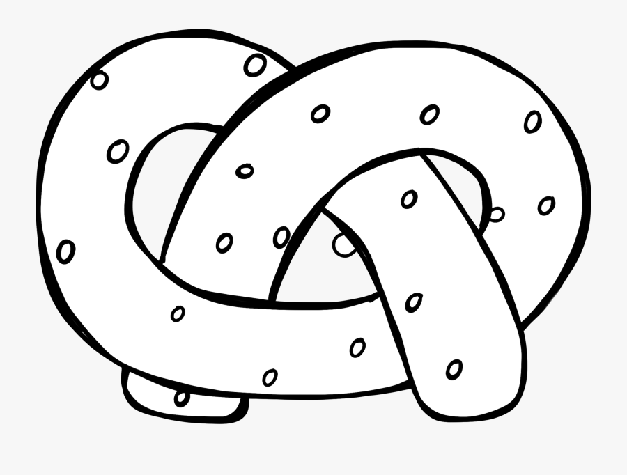 Vector Royalty Free Stock Blackline Welcome To Educlips - Картинка Хлеб Черно Белые Крендель, Transparent Clipart