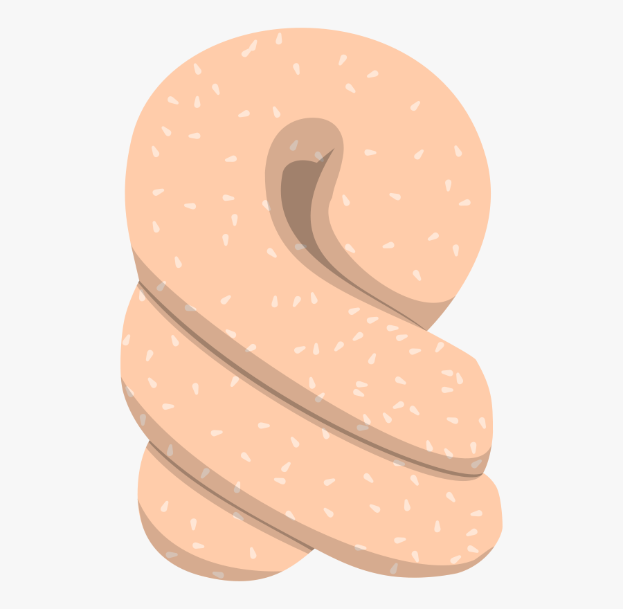 Peach,beige,pretzel - Twisted Donut Clipart, Transparent Clipart