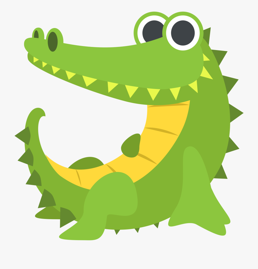 Transparent Crocodile Mouth Clipart - Crocodile Emoji, Transparent Clipart