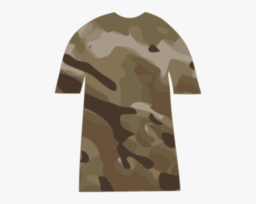 T-shirt Military Camouflage Clothing - Camo Shirt Clip Art, Transparent Clipart