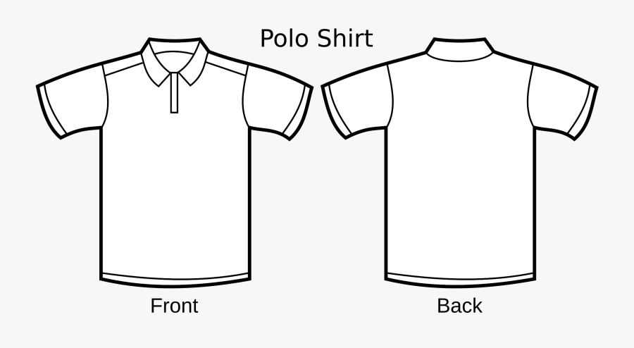 Shirt Clipart Ralph Lauren - Polo Shirt Template .png, Transparent Clipart