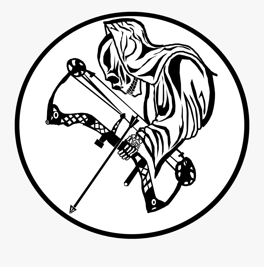 Bow Hunting Grim Reaper Clipart , Png Download - Grim Reaper Bow Arrow, Transparent Clipart