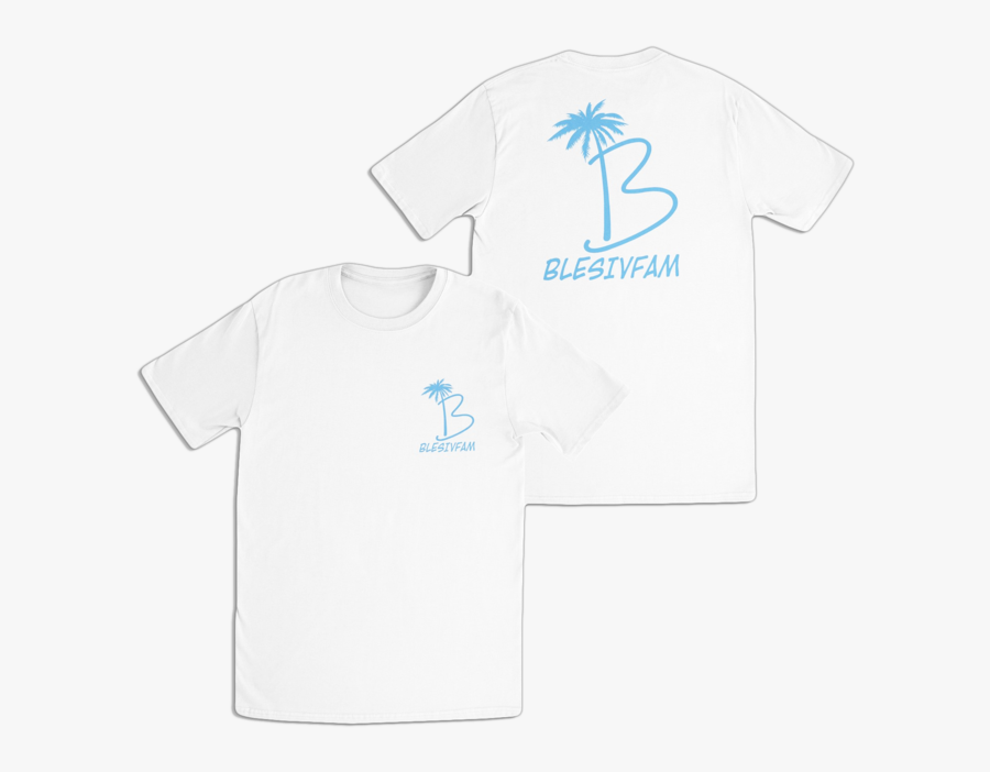 Fam Palm White T-shirt - Active Shirt, Transparent Clipart