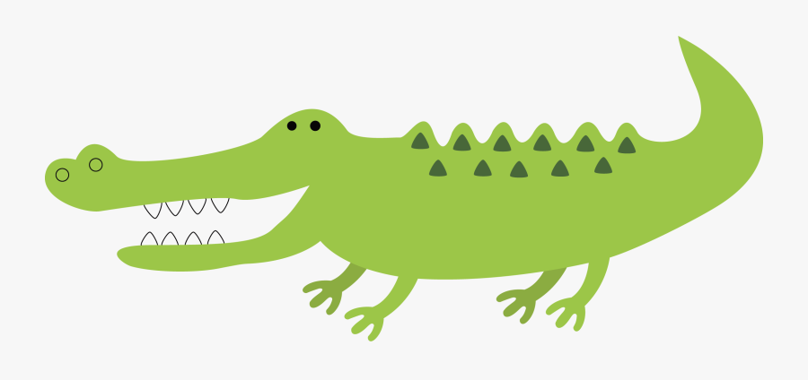 Pear Clipart Crocodile - Crocodile Free Vector Download, Transparent Clipart