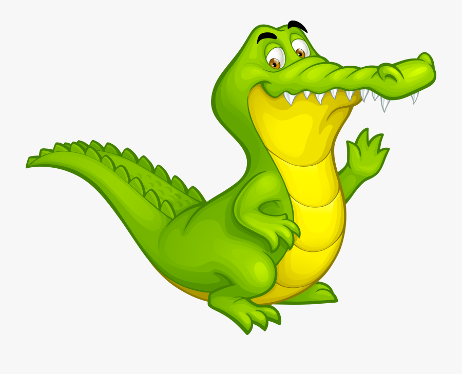Crocodile Alligator Cartoon Illustration - Colour Of Alligator Cartoon, Transparent Clipart