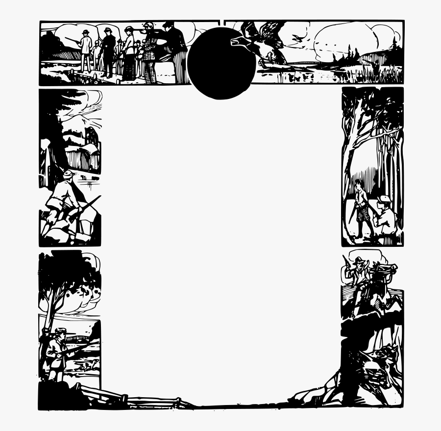 Hunting Frame - Illustration, Transparent Clipart