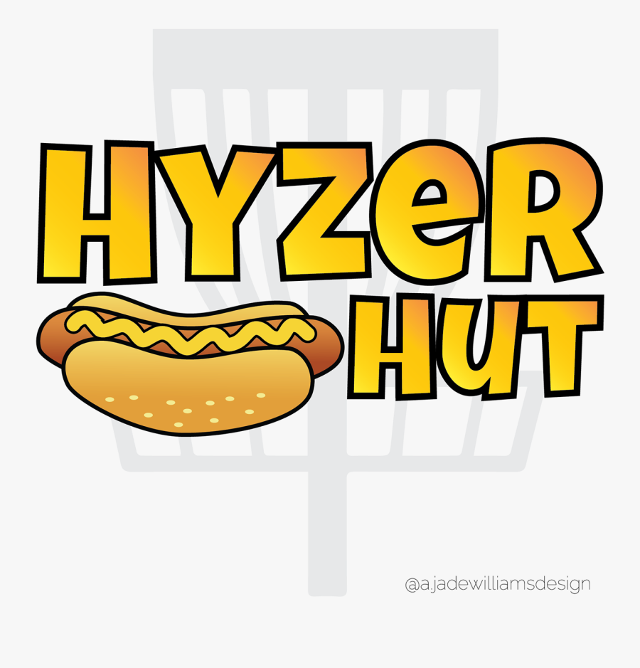 Mock Up And Sample Logo For Hyzer Hut Hot Dogs Clipart, Transparent Clipart