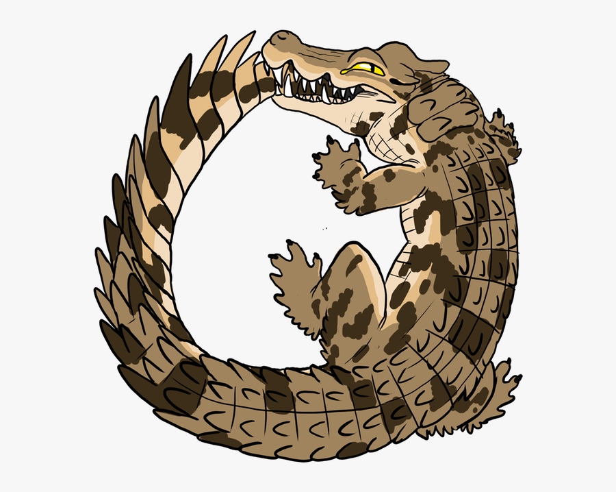 Ouroboros Hard Enamel Pins - Crocodile Ouroboros, Transparent Clipart