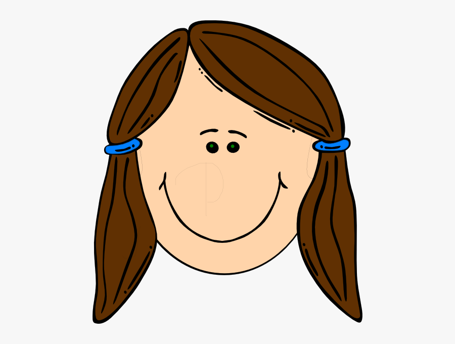 Two Sisters Sitting Service C - Cartoon Girl With Brown Hair And Brown Eyes, Transparent Clipart