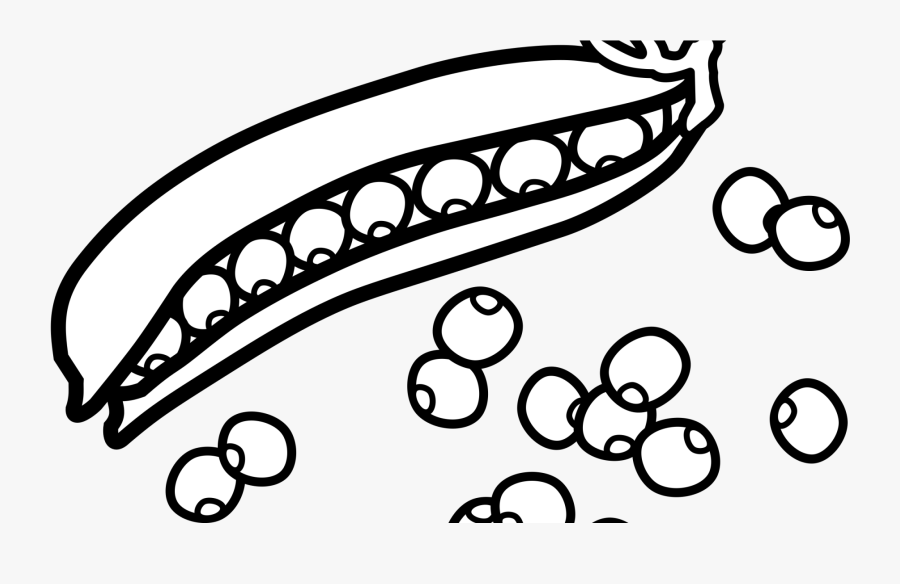 Pretzel Clipart Printable - Peas Black And White, Transparent Clipart