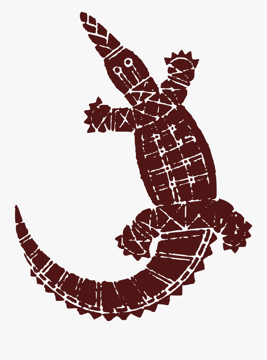 Clip Art Crocodile Big Image Png - Aboriginal Art Stamp, Transparent Clipart