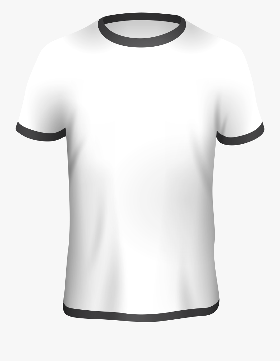 Male White Shirt Png Clipart - High Resolution T Shirt Png Hd, Transparent Clipart