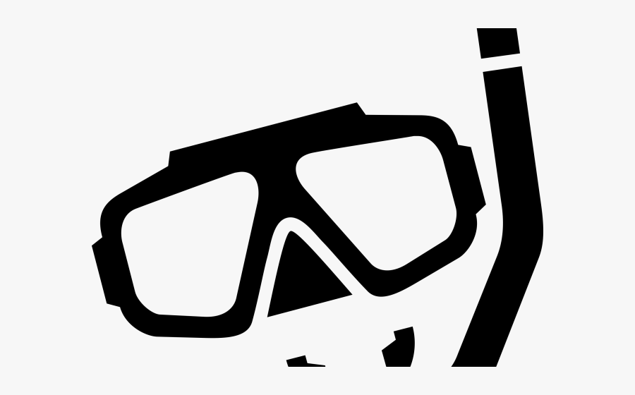 Pretzel Clipart Black And White - Scuba Diving Mask Clipart, Transparent Clipart