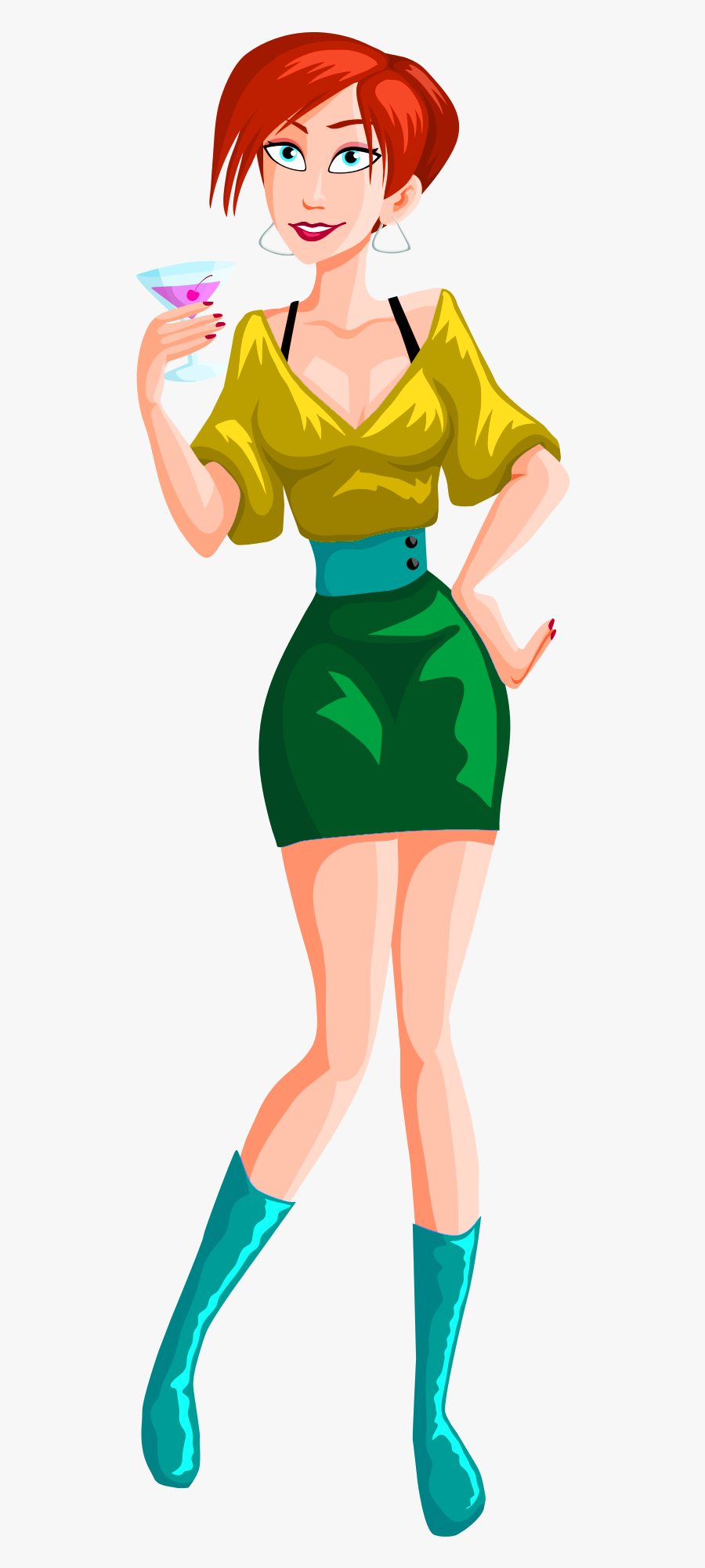 Wedding Girl Png Transparent Image - Lady Transparent Cartoon Png, Transparent Clipart