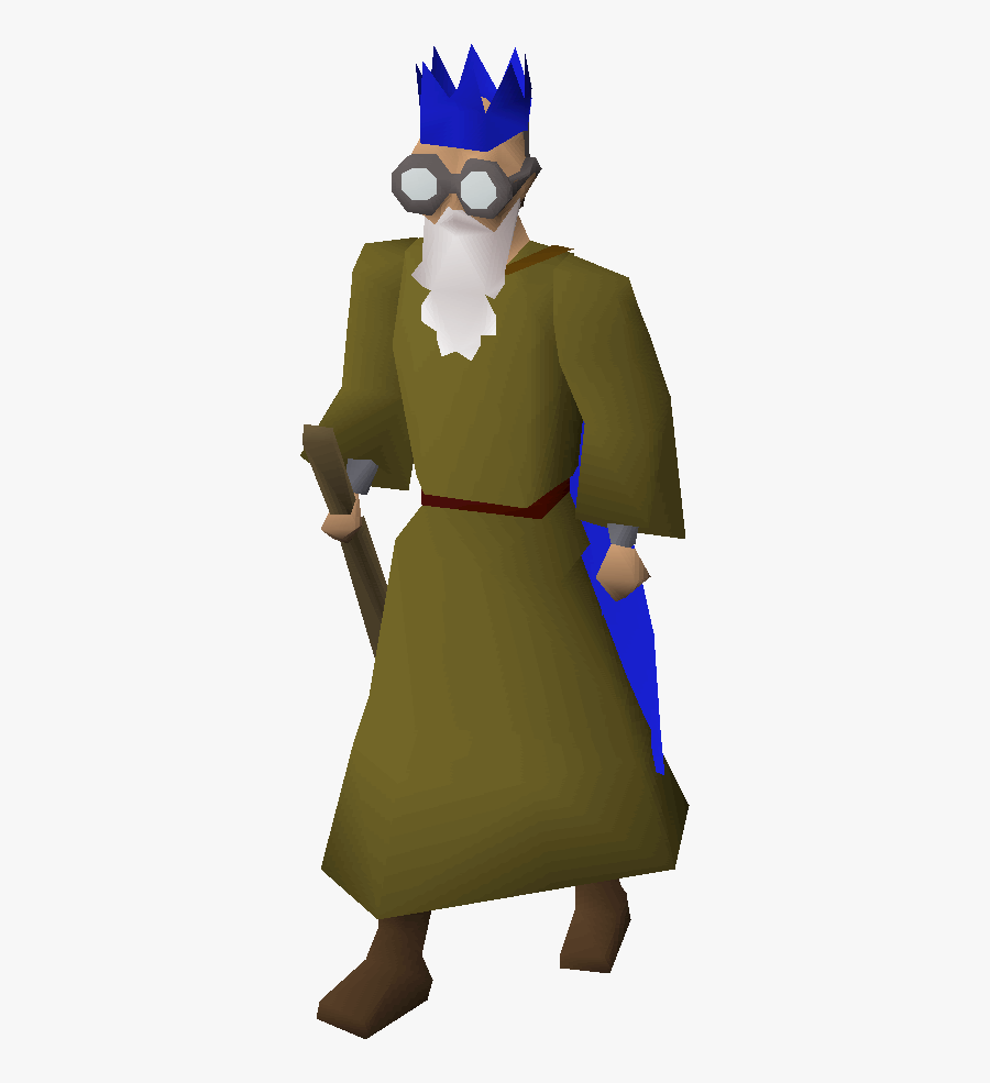 Transparent Mysterious Man Clipart - Old School Runescape Wise Old Man, Transparent Clipart