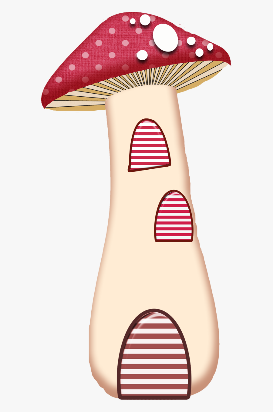 Transparent Toadstools Clipart - Illustration, Transparent Clipart