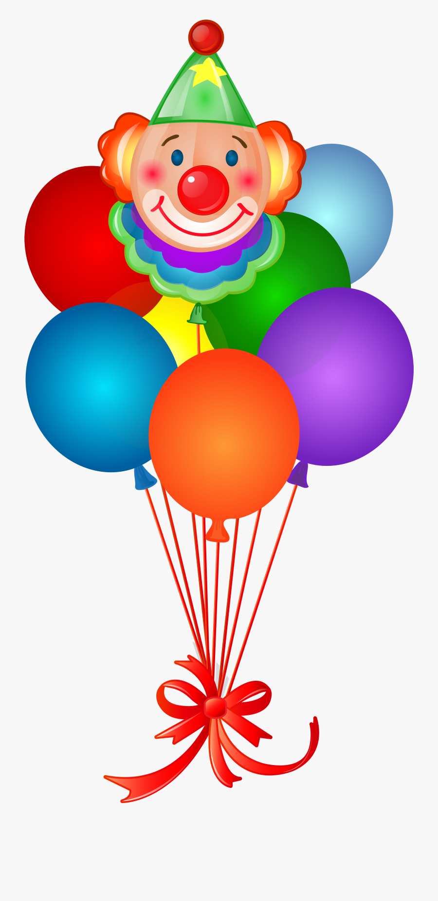 Clipart Balloon Clown - Clown With Balloons Png, Transparent Clipart