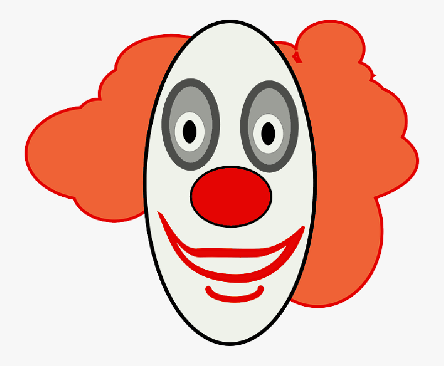 Drawing Clowns Clown Face - Clown Face Transparent Background, Transparent Clipart