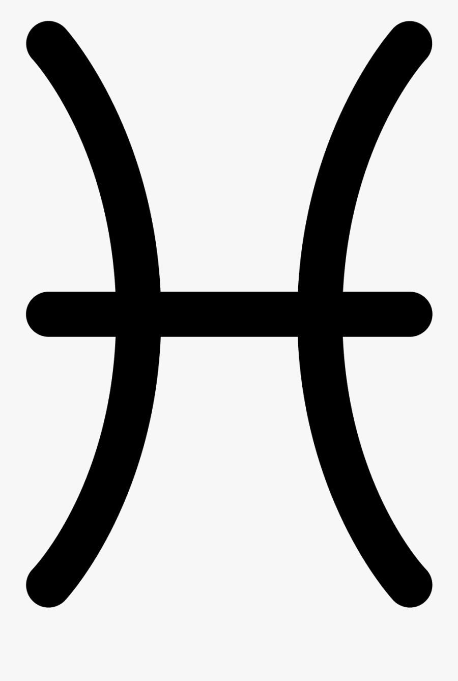 Pisces Png File - Pisces Zodiac Logo Png, Transparent Clipart
