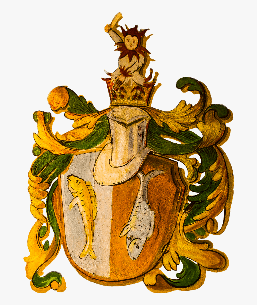 Coat Of Arms Zodiac Sign Pisces - Pisces Coat Of Arms, Transparent Clipart