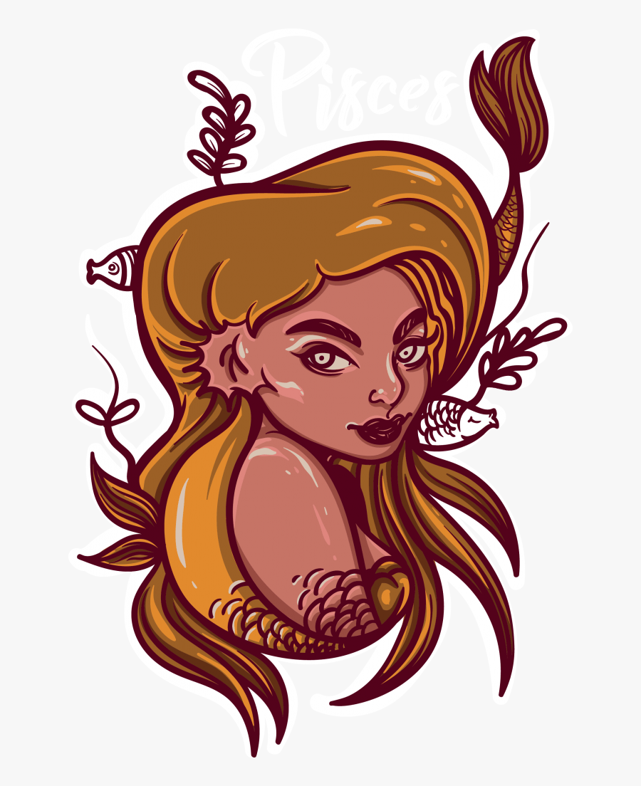 Pisces T Shirt Design, Transparent Clipart