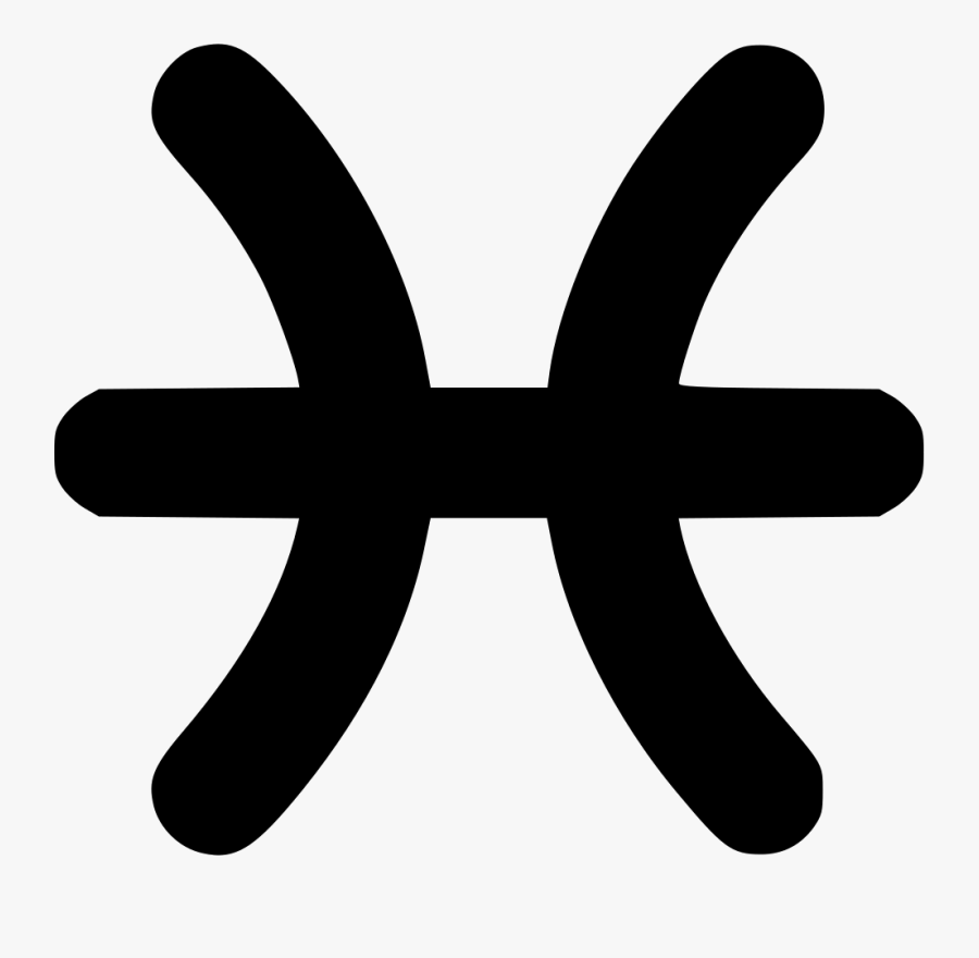 Font,line,symbol,clip Art,logo,graphics - Symbol Pisces Sign, Transparent Clipart