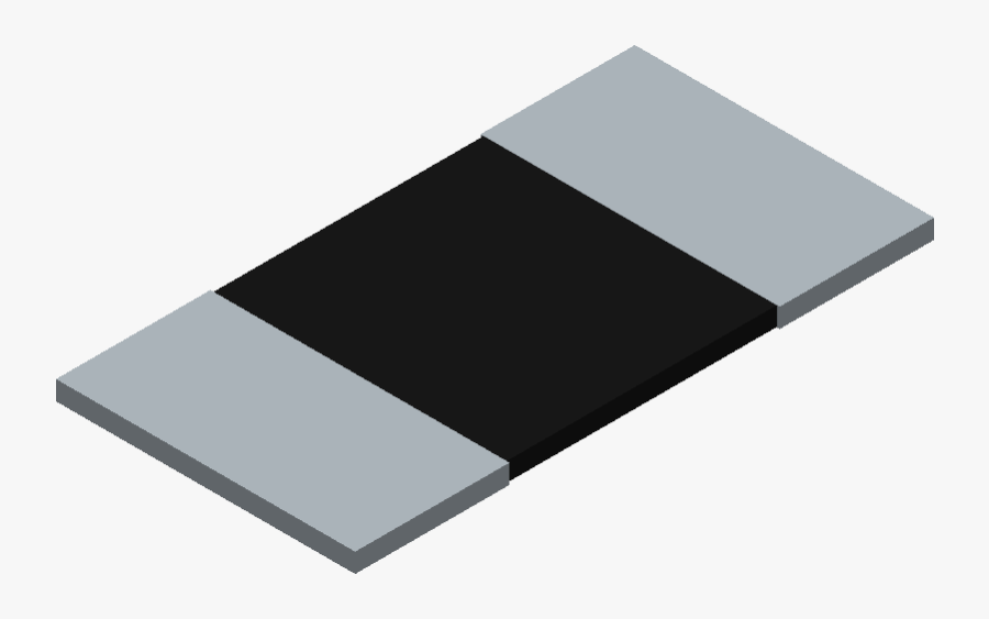 Wsl5931l2000fea - Vishay - 3d Model - Resistor Chip - Illustration, Transparent Clipart