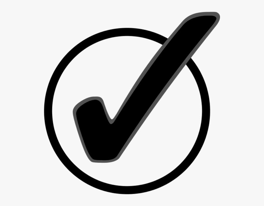 Clip Art Checks - Circle Transparent Check Mark, Transparent Clipart