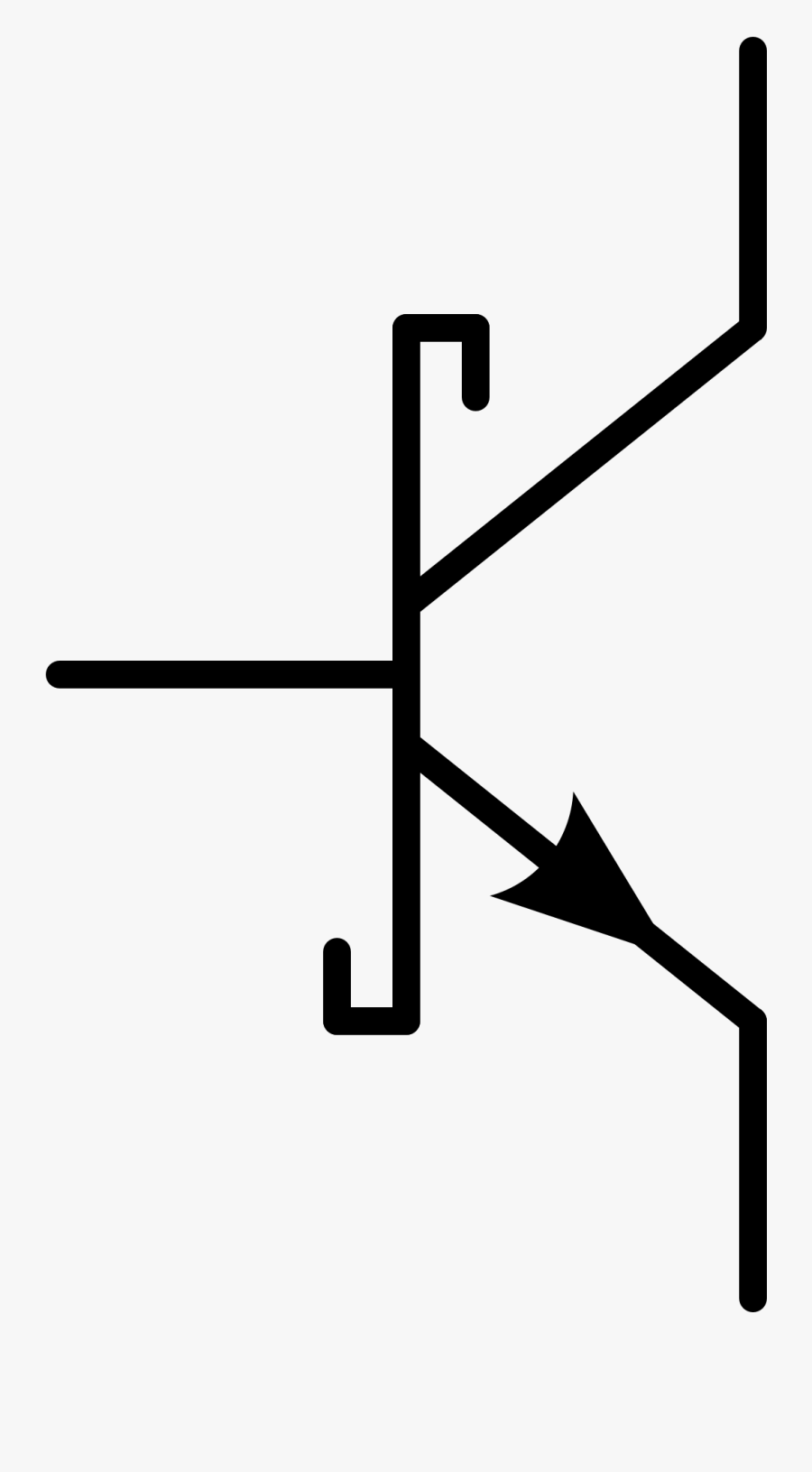 Electrical Clipart Voltage - Schematic Symbol For Transistor, Transparent Clipart