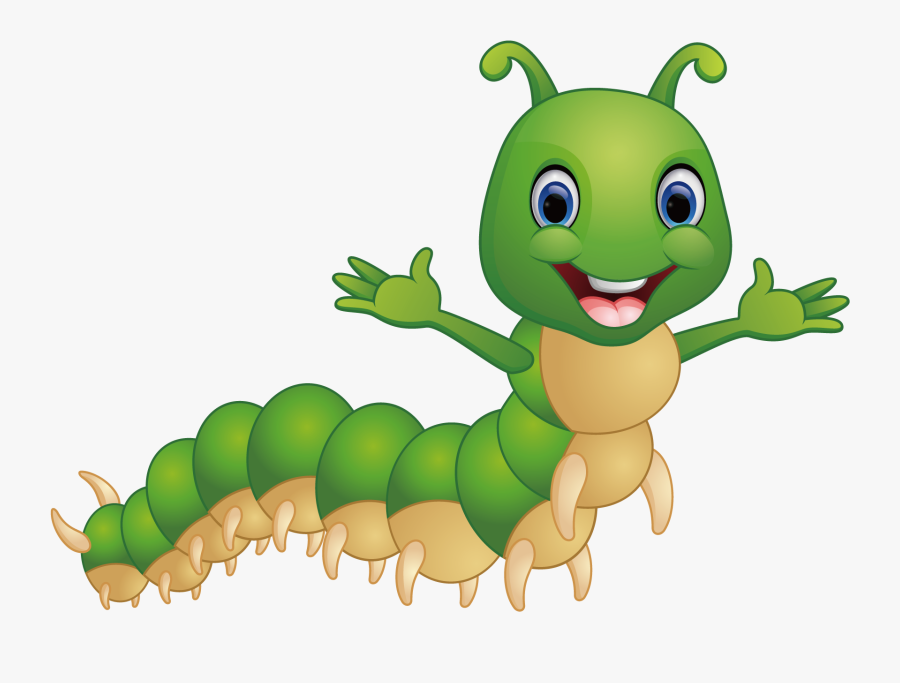 Caterpillar Clipart Clear Background - Transparent Background Caterpillar Clip Art, Transparent Clipart