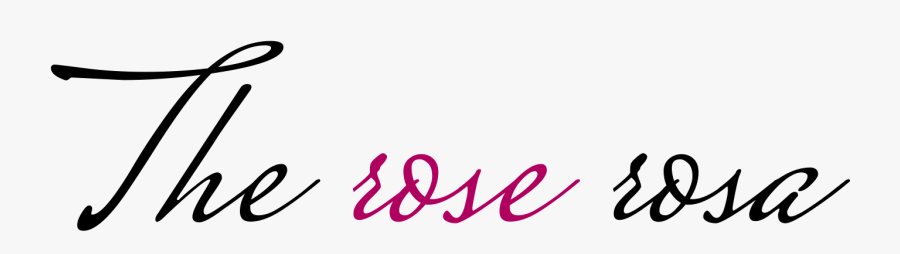 The Rose Rosa - Calligraphy, Transparent Clipart