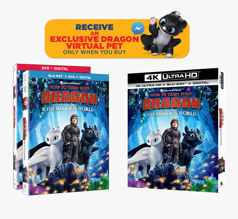 Train Your Dragon 3 Blu Ray Cover, Transparent Clipart