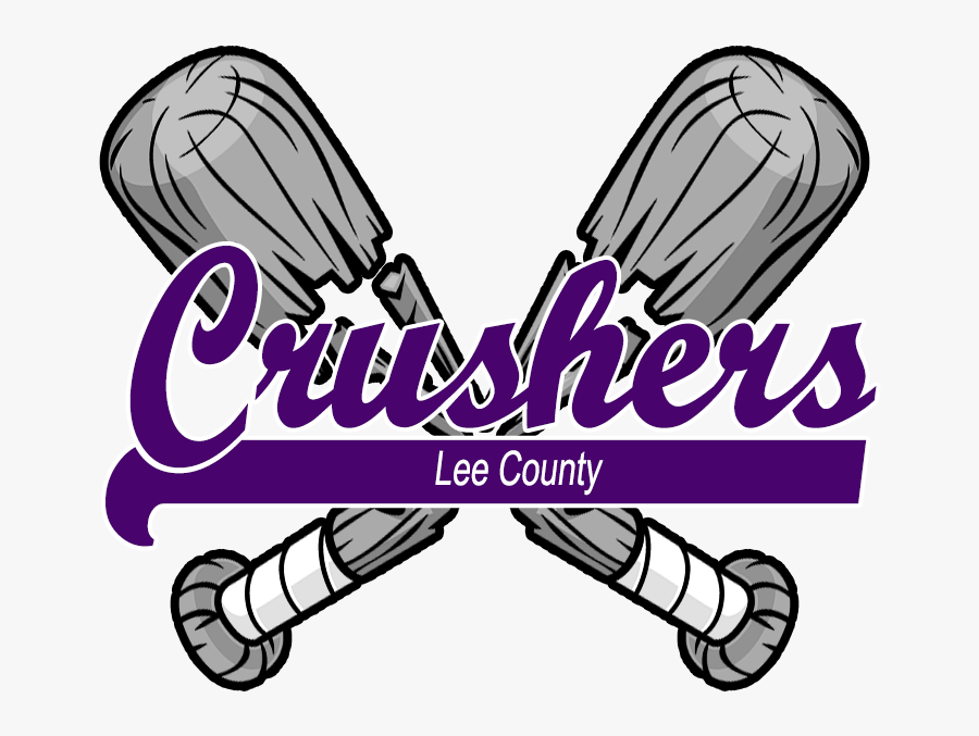 Lee County Crushers Fastpitch Softball - Baseball Eating Bat, Transparent Clipart