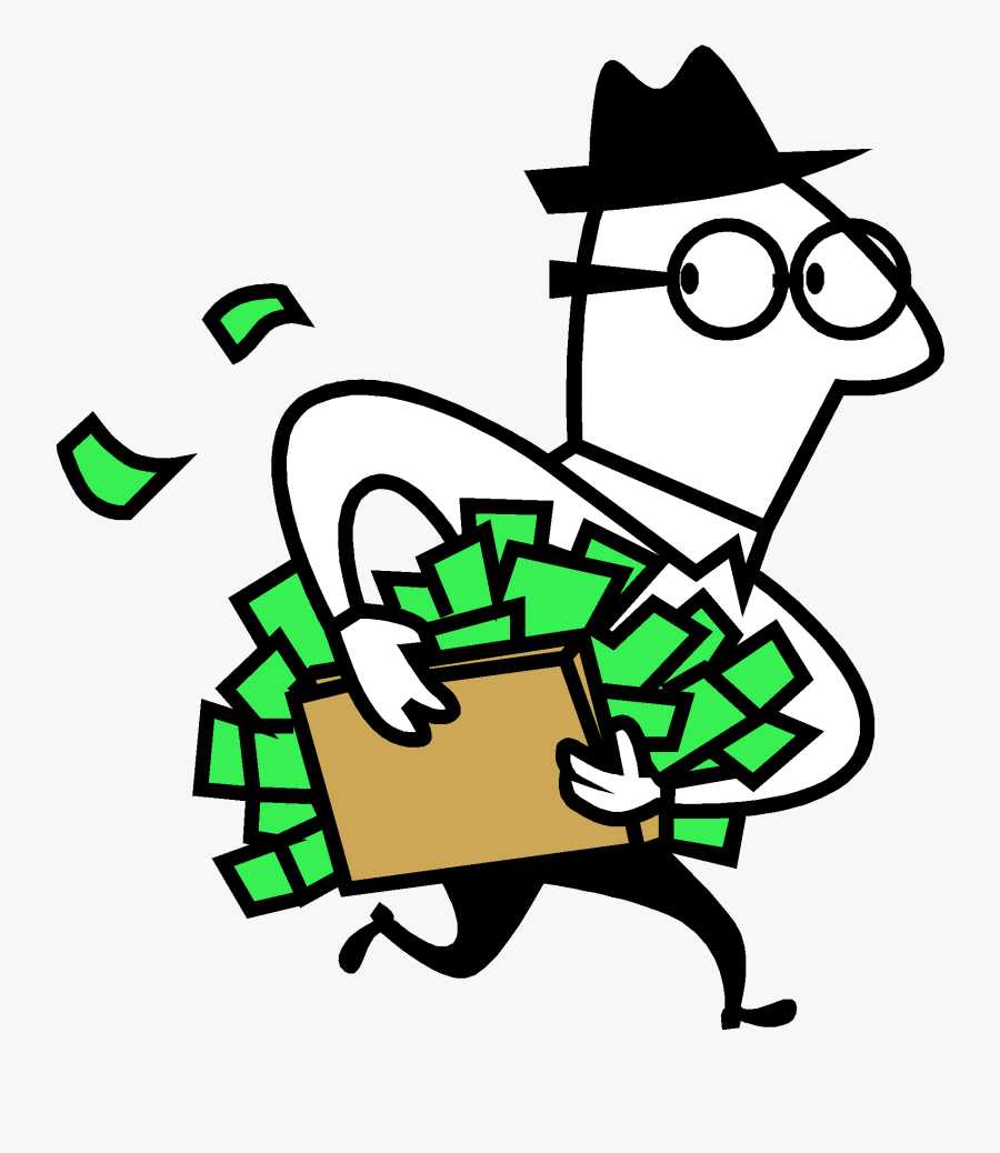Fraud Group It Mgmtpptx - Running Off With Money, Transparent Clipart