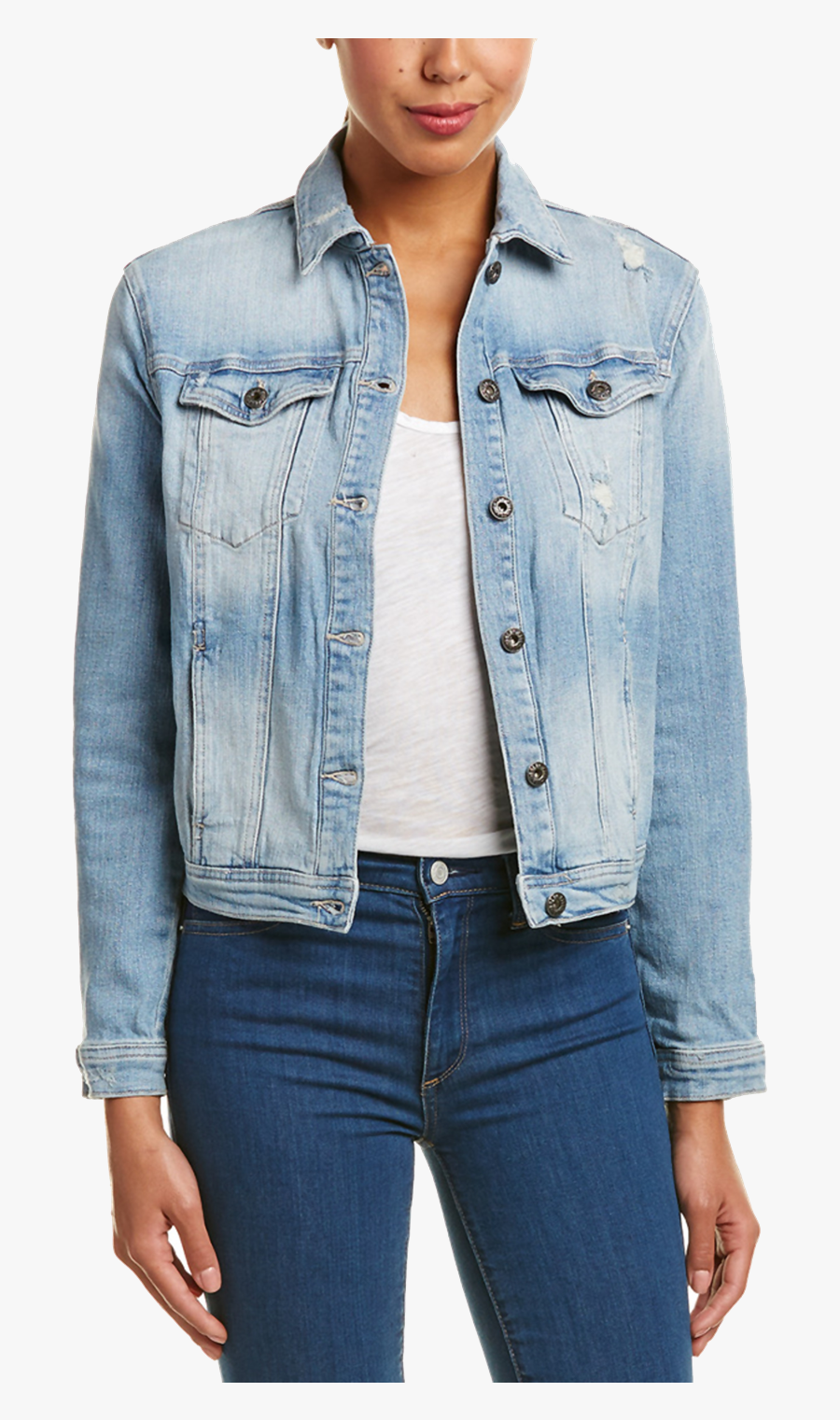 Faded Jacket Png Clipart - Girl, Transparent Clipart