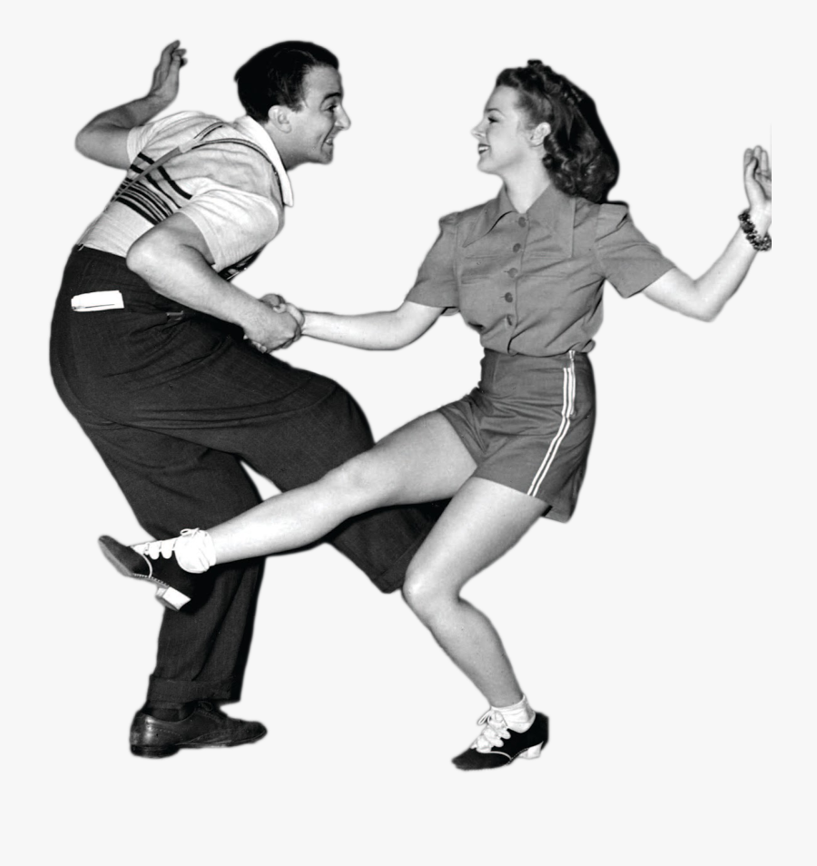 Dancing Couple Png Download - Swing Dance Vintage Png, Transparent Clipart