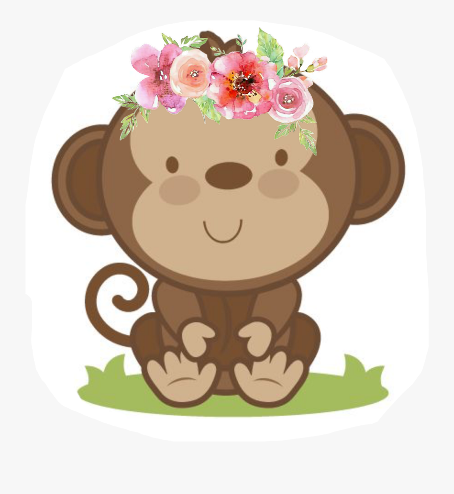 Monkey Girl Png - Cute Baby Monkey Clipart, Transparent Clipart