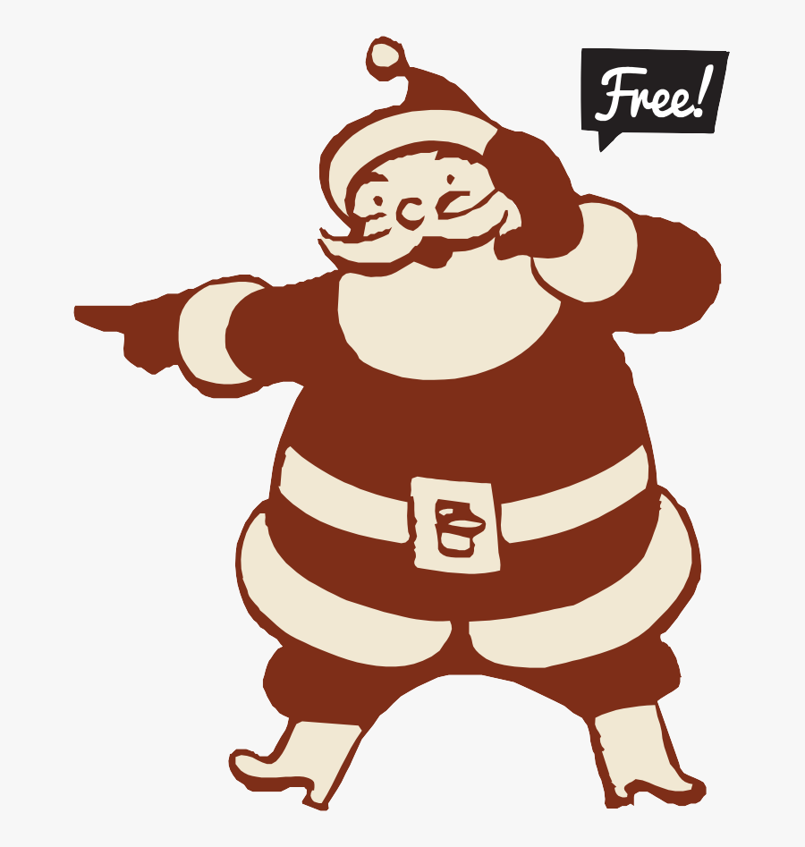 Black Santa Claus Png , Transparent Cartoons - Santa, Transparent Clipart