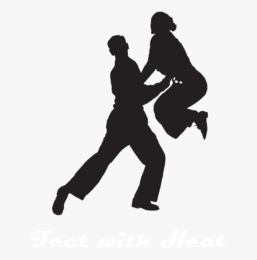 Lindy Hop Swing Dance Rock And Roll Jitterbug - Swing Dance Silhouette Png, Transparent Clipart