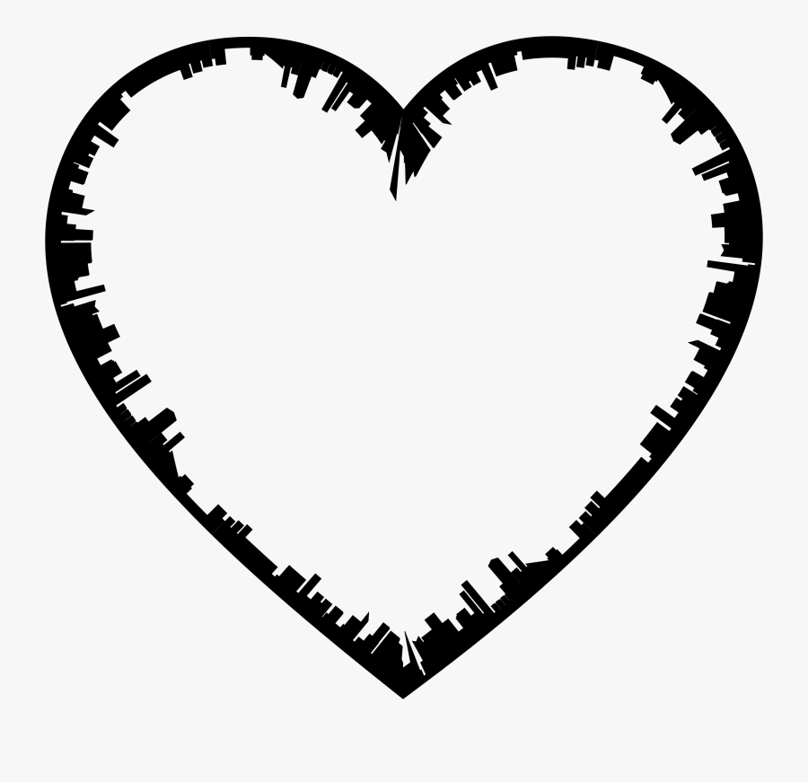 Hands Clipart Heart - Png Heart Silhouette Free, Transparent Clipart