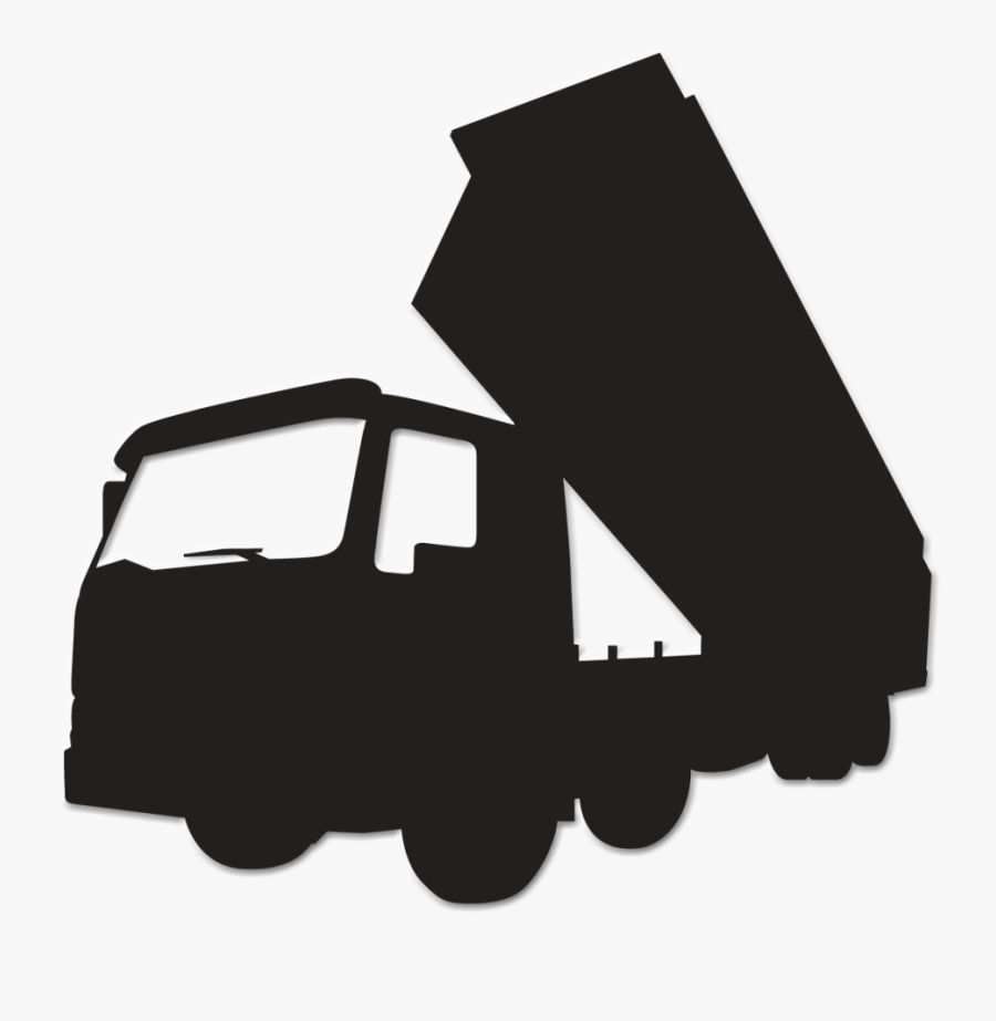 Heavy Machinery Excavator Architectural Engineering - Silhouette Truck And Excavator Art, Transparent Clipart