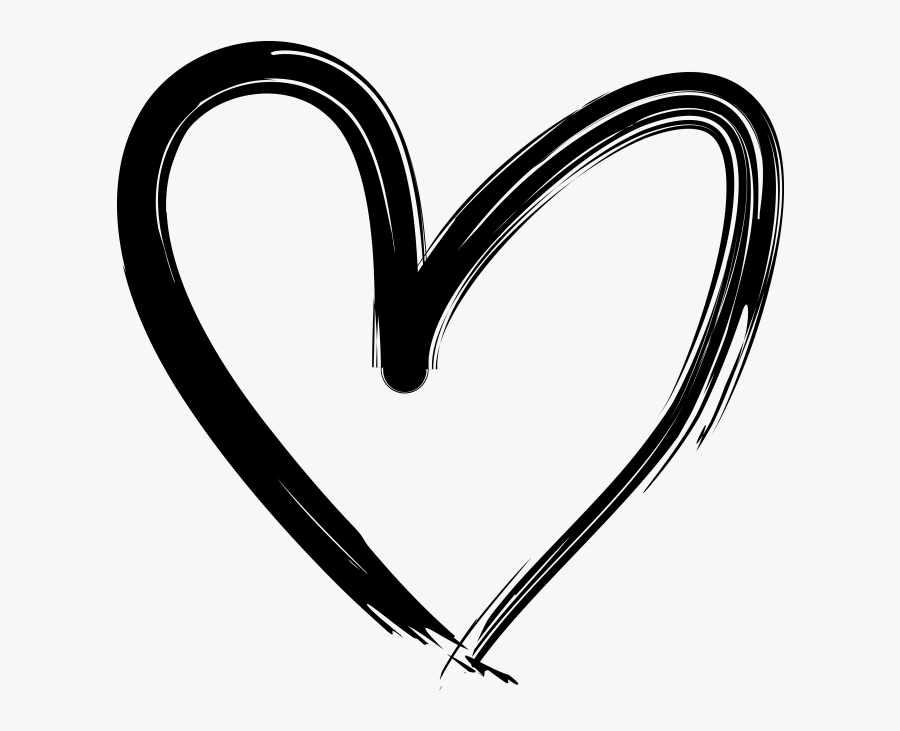 Hand Drawn Heart - Hand Drawn Heart Icon Png, Transparent Clipart