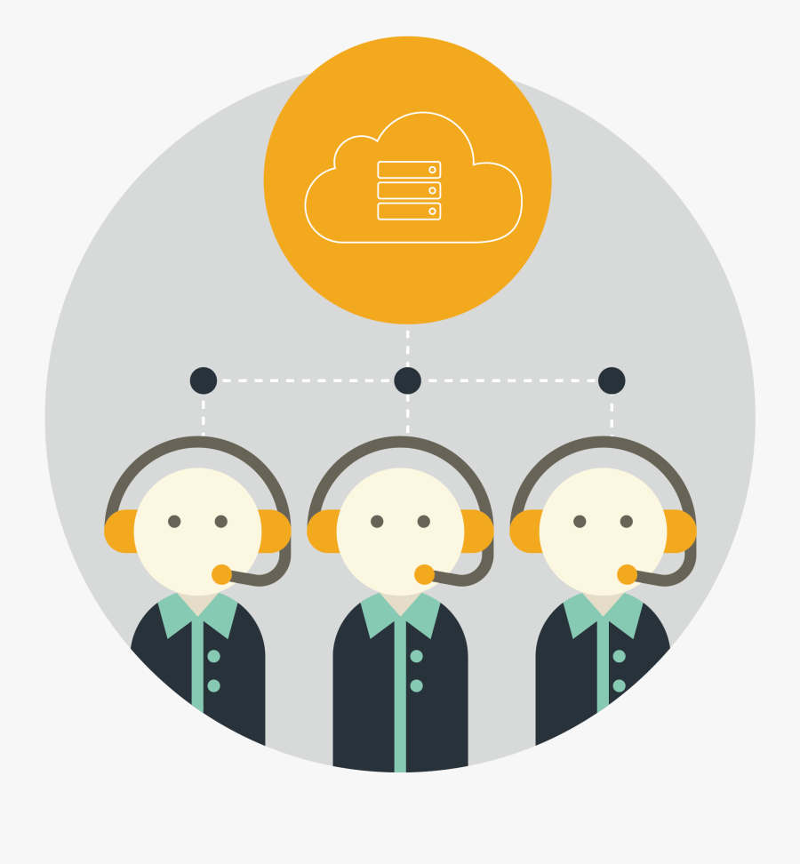 Hosted Pbx - Circle, Transparent Clipart