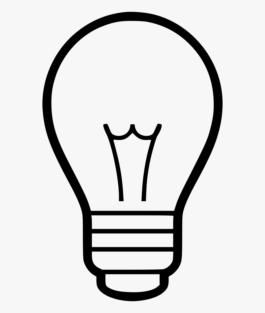 Drawn Light Bulb Svg - Light Bulb Svg Free, Transparent Clipart