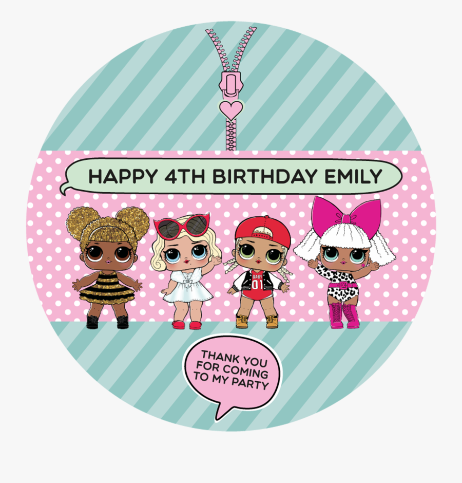 Lol Surprise Sticker Birthday, Transparent Clipart