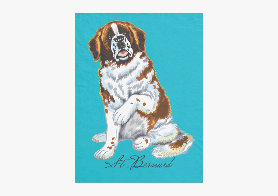 Saint Bernard Christmas Sweater, Transparent Clipart